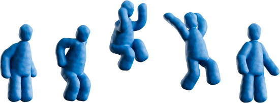 3D Claymation Jump Sequence